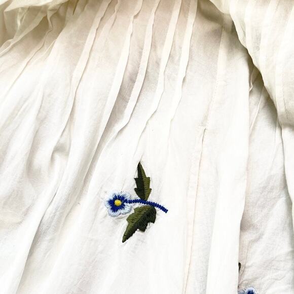 French Connection Edessa Cotton Folk Embroidered Smock Dress Size 2 NWT $228 - Picture 12 of 14